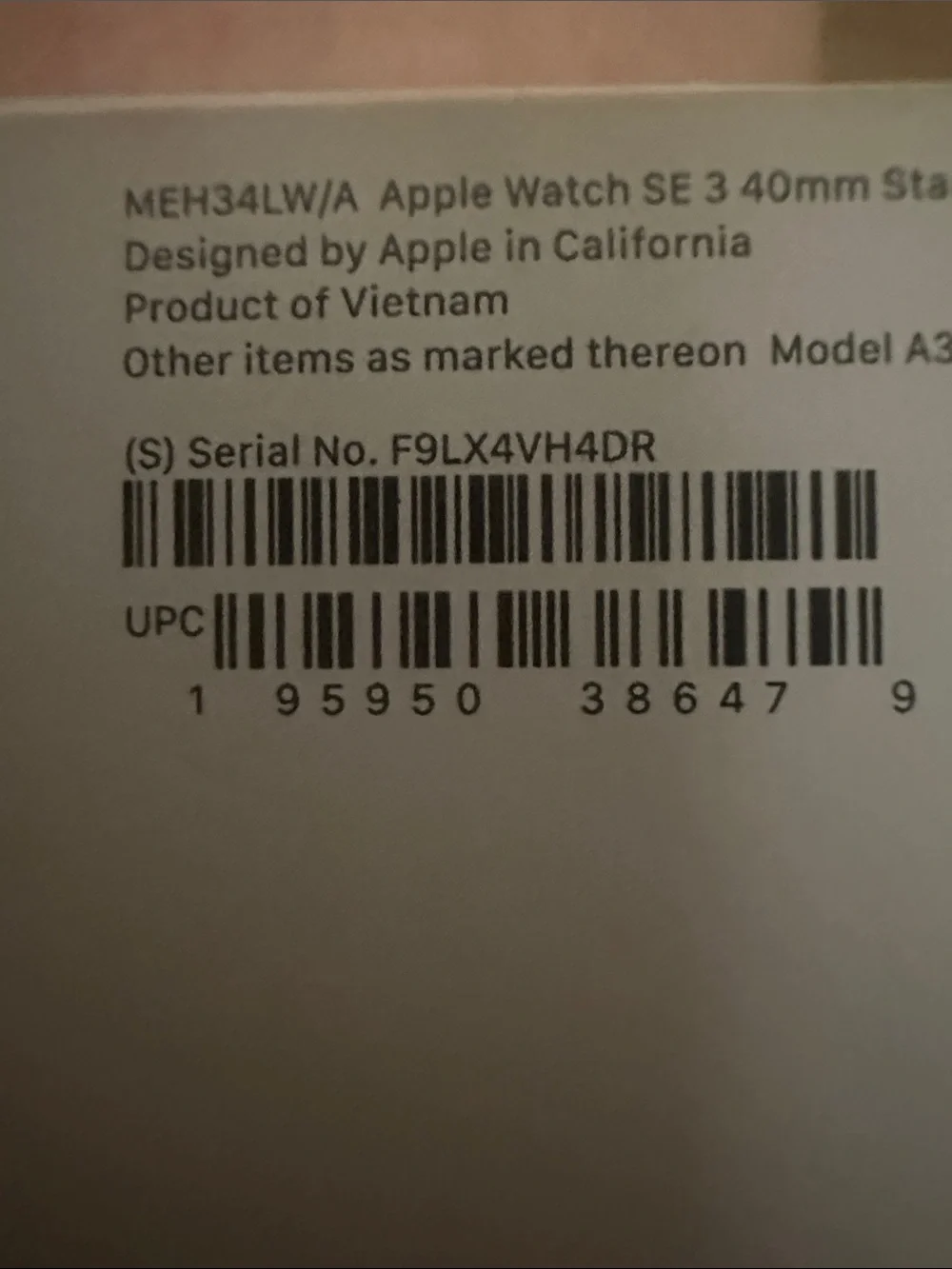 Apple Watch SE Silver with Cream Sport Band